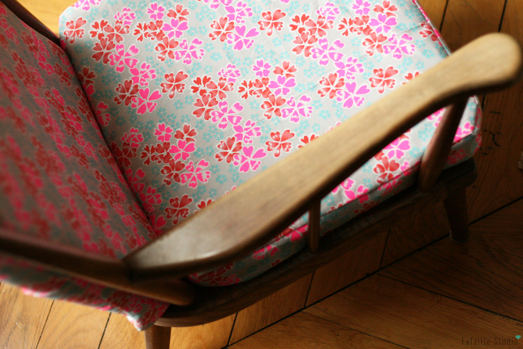fauteuil vintage relooké