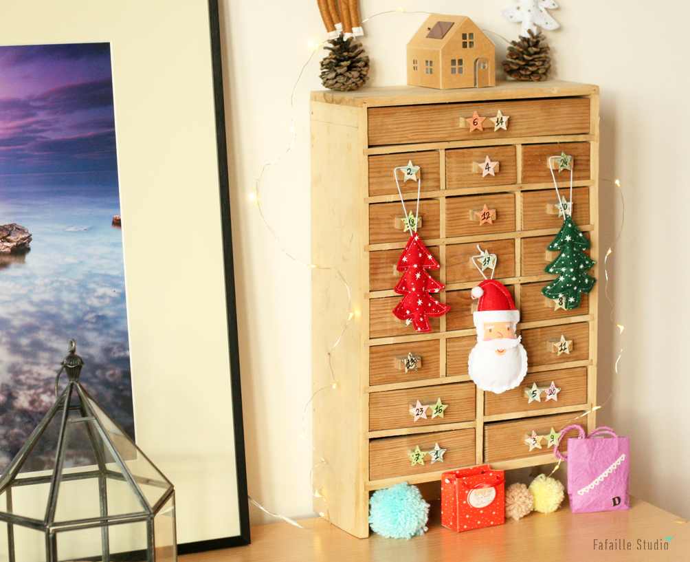 DIY meuble calendrier de l'avent