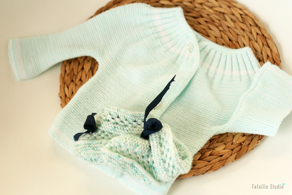 Gilet tricoté mint