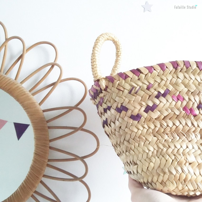 Mini panier en osier